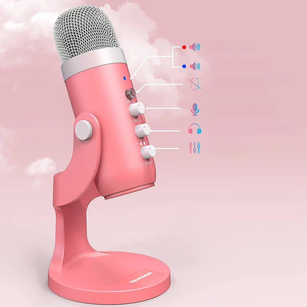 Haomuren Micro Rose USB | Asmr, Podcast et Studio