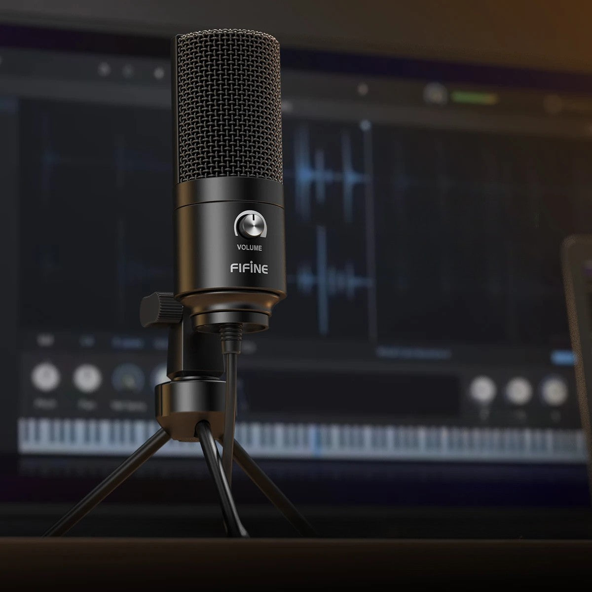 FIFINE K669 Microphone À Condensateur Avec Bouton De Gain | Enregistrement Studio Maison, Podcast, Voice-Over