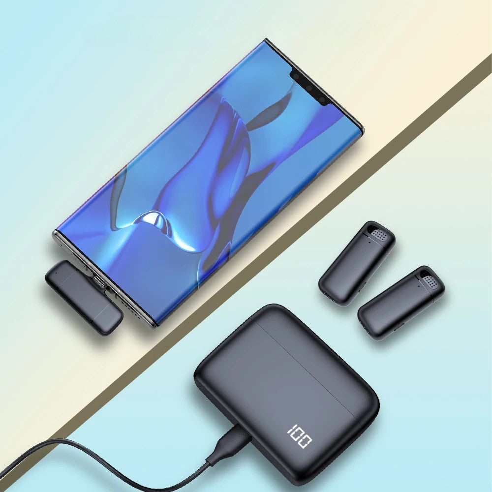 Micro HF Cravate 2.4G Avec Boîtier de Charge | Anti-Bruit, Interview, Enregistrement