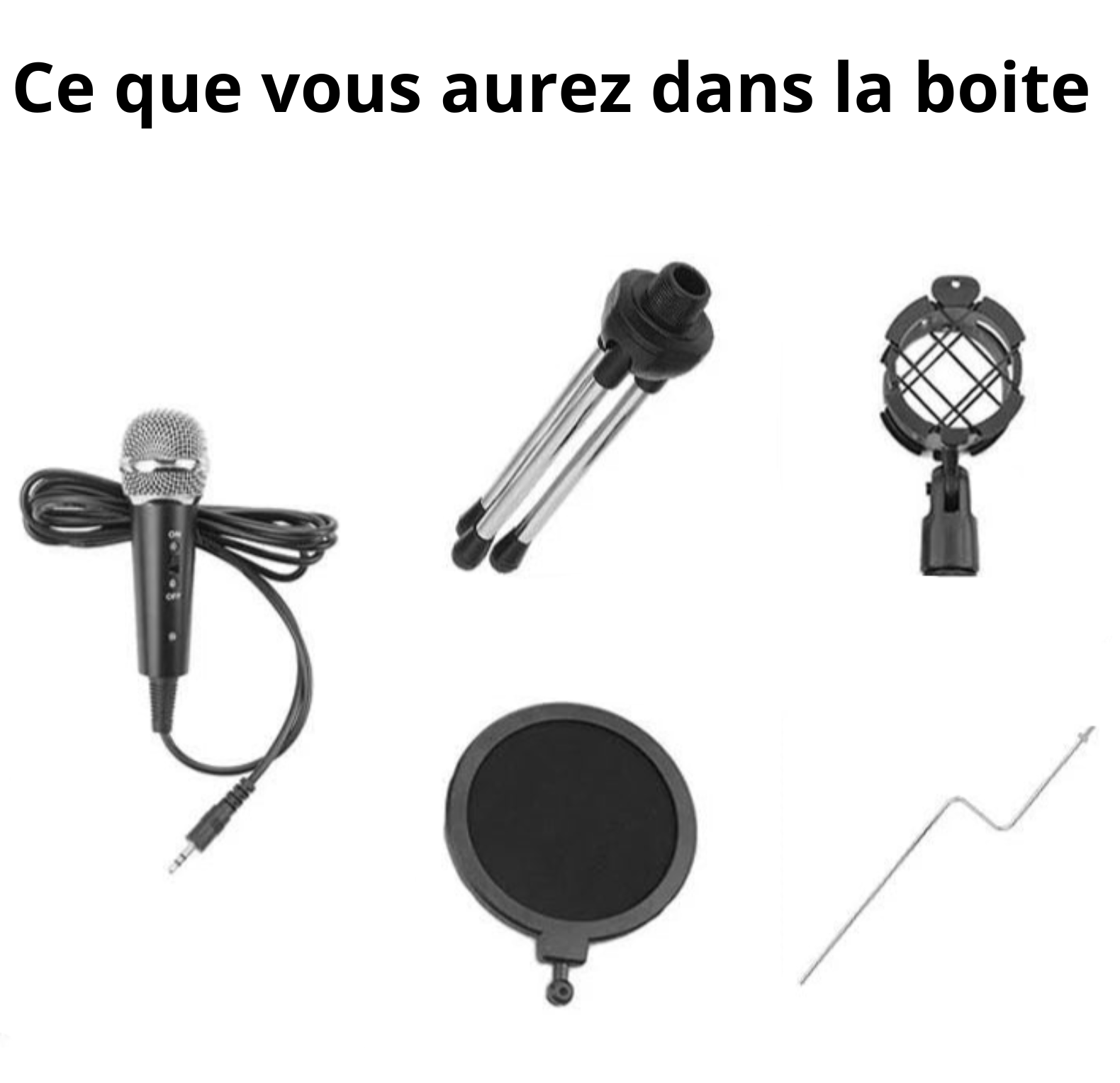 Micro Pour Home Studio Sur Trépied | PC, YouTube, Podcast et Réunion