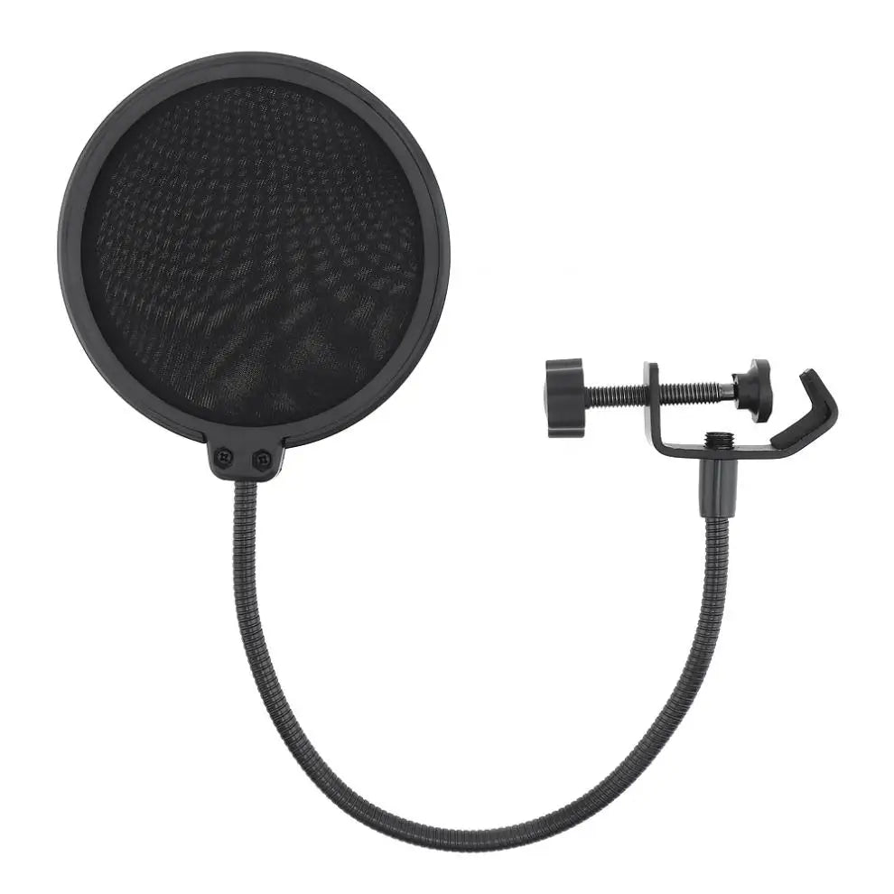 Filtre Anti-Pop Micro Studio | Double Couche Flexible Pour Enregistrement