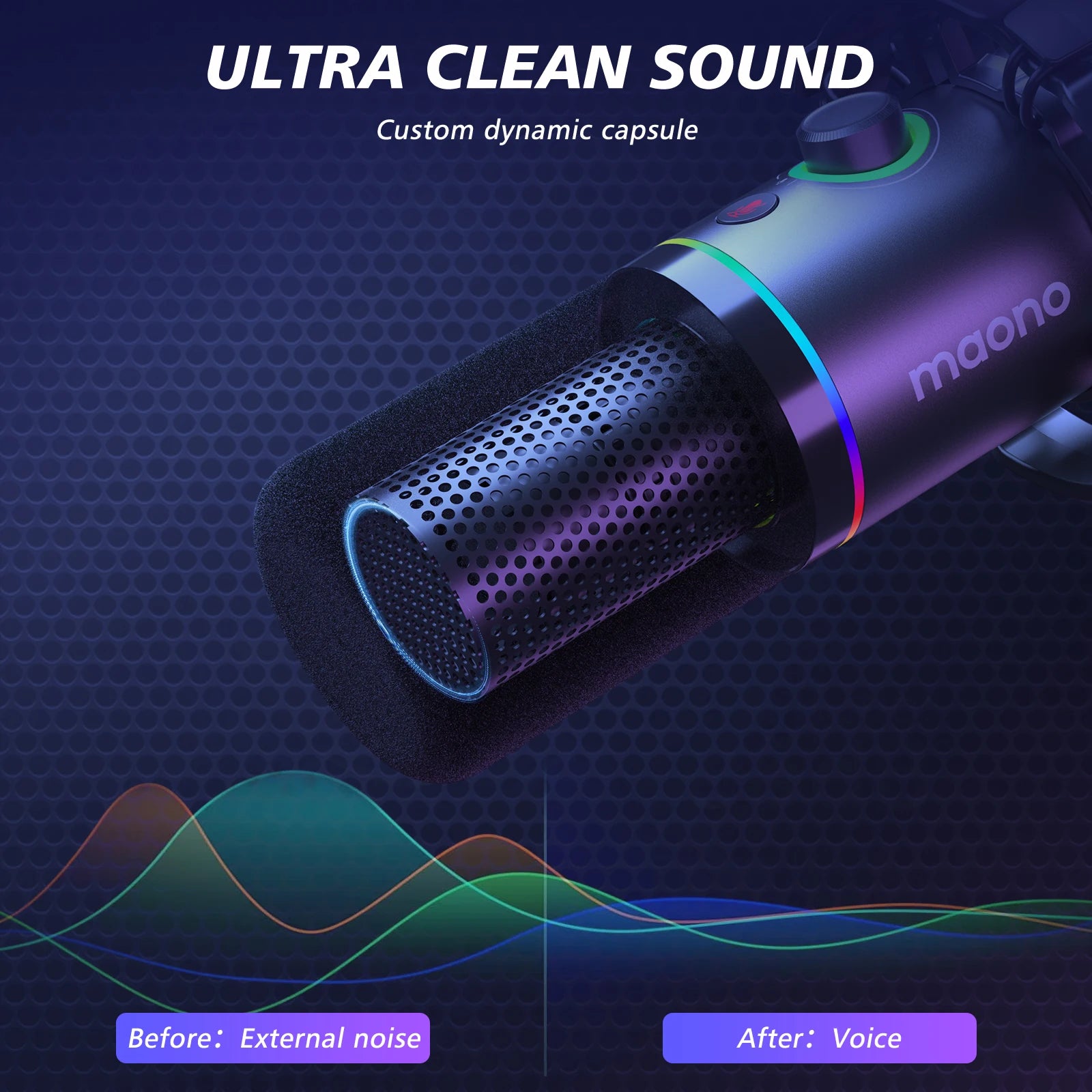Maono PD200XS Micro Professionnel | XLR/USB, Gain, Podcast Pro