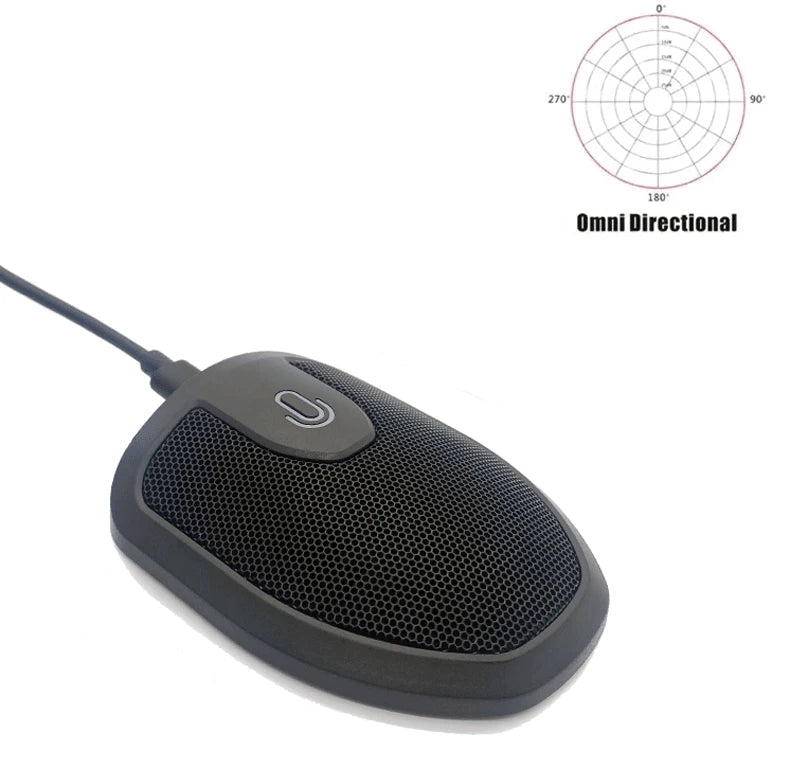 Micro De Conférence Professionnel USB | Omnidirectionnel, Mute, PC, Mac