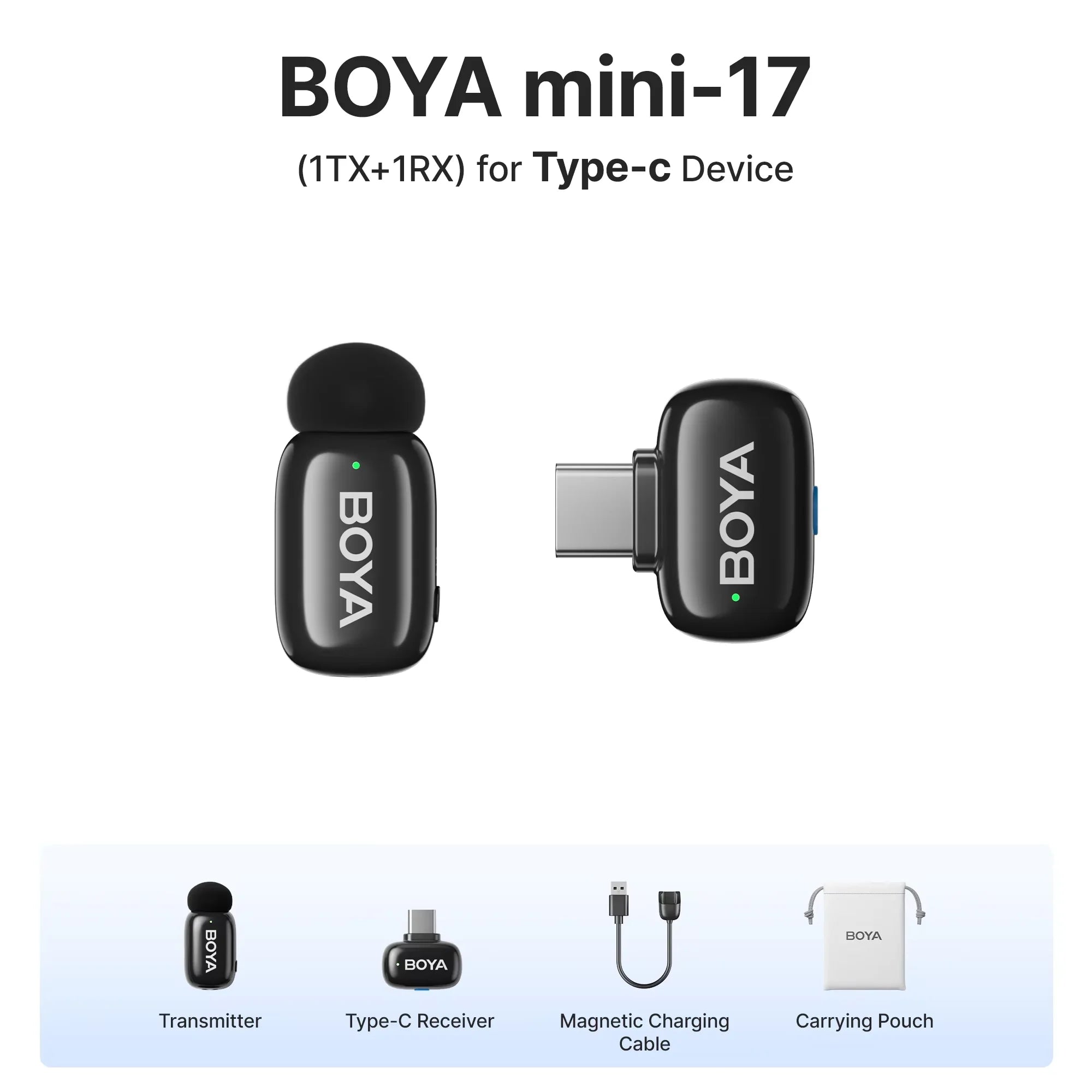 BOYA Micro Cravate Professionnel | iPhone 15/16, Réduction Bruit, sans fil