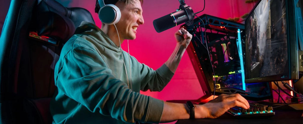 Maono PD200XS Micro Professionnel | XLR/USB, Gain, Podcast Pro