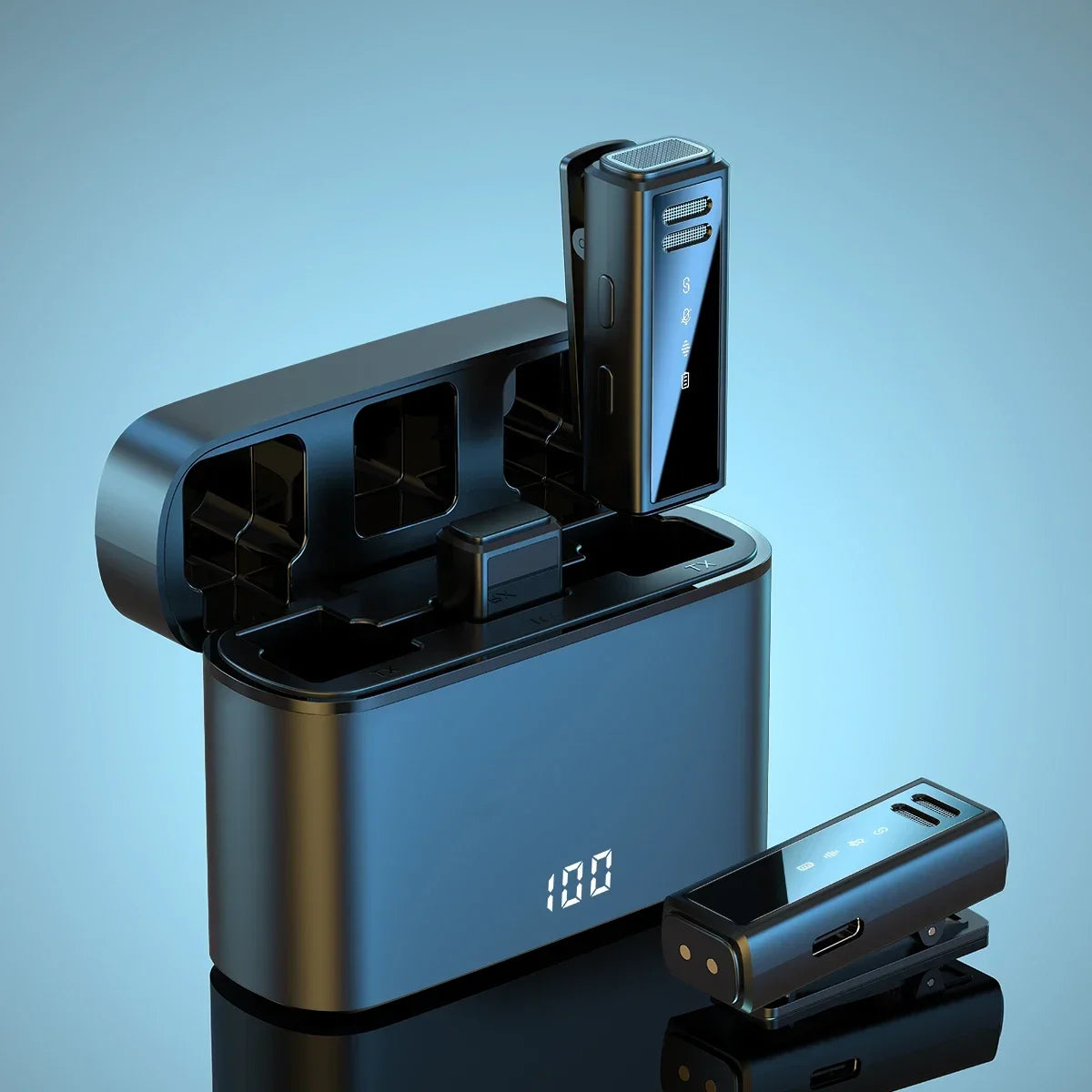 FIFAR Micro Cravate Sans Fil | iPhone, Android, PC, Boîte De Charge