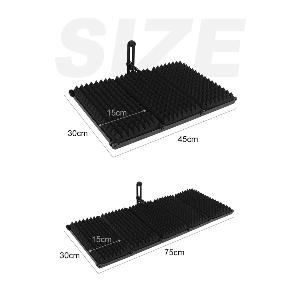 Bouclier Isolation Anti-Bruit Micro Studio | 3/5 Volets Pliable