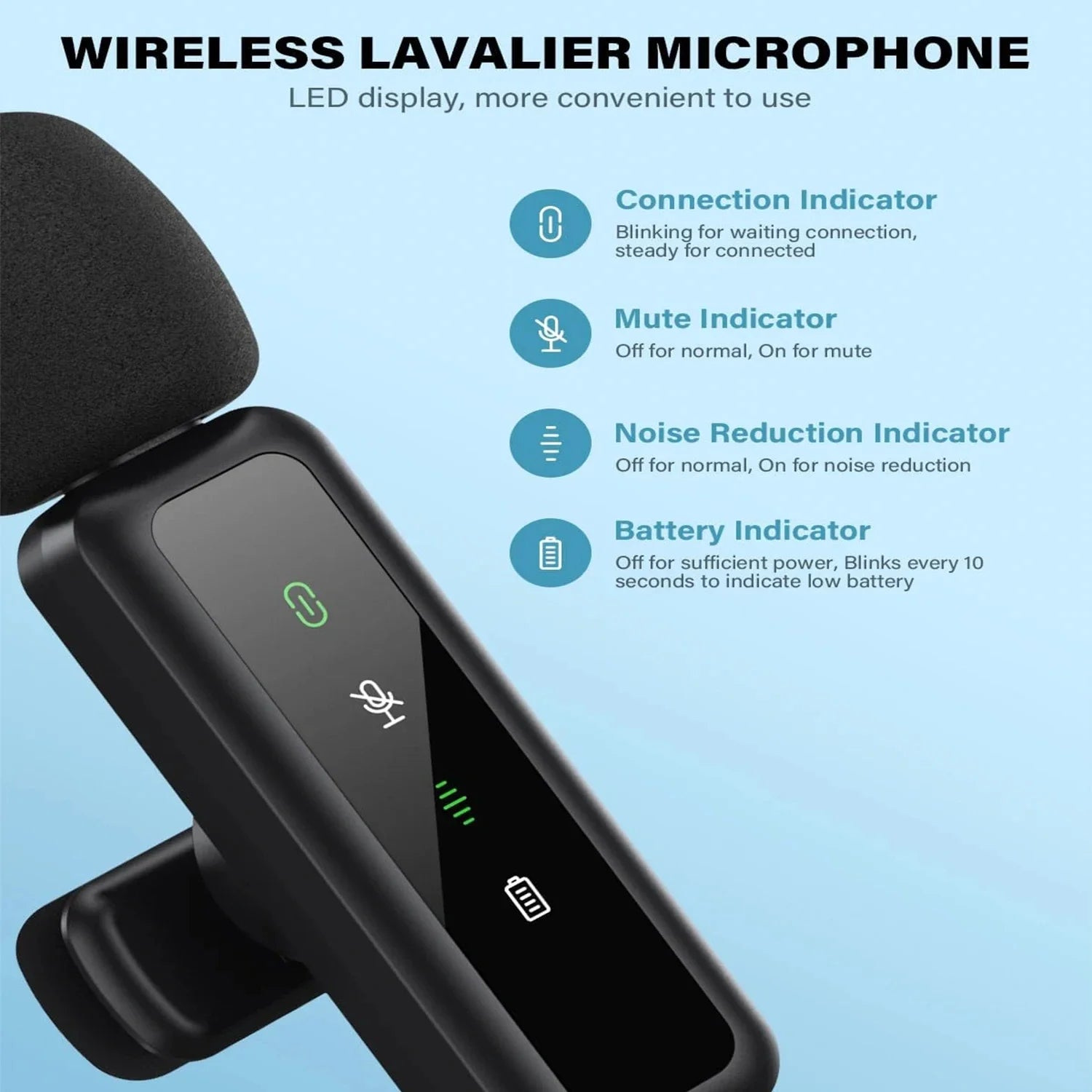 Micro Cravate Sans Fil Rechargeable | Vlog, Podcast, Streaming