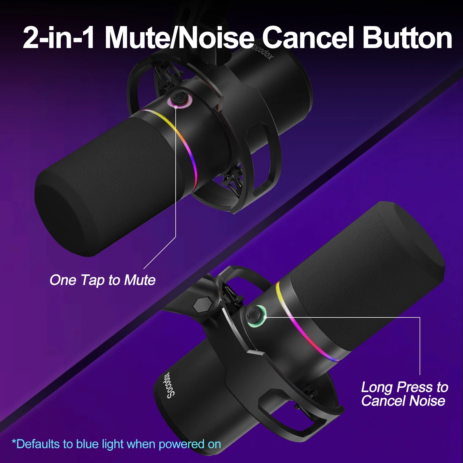 Micro Gamer MAONO | RGB, XLR/USB, Mute, Enregistrement Studio