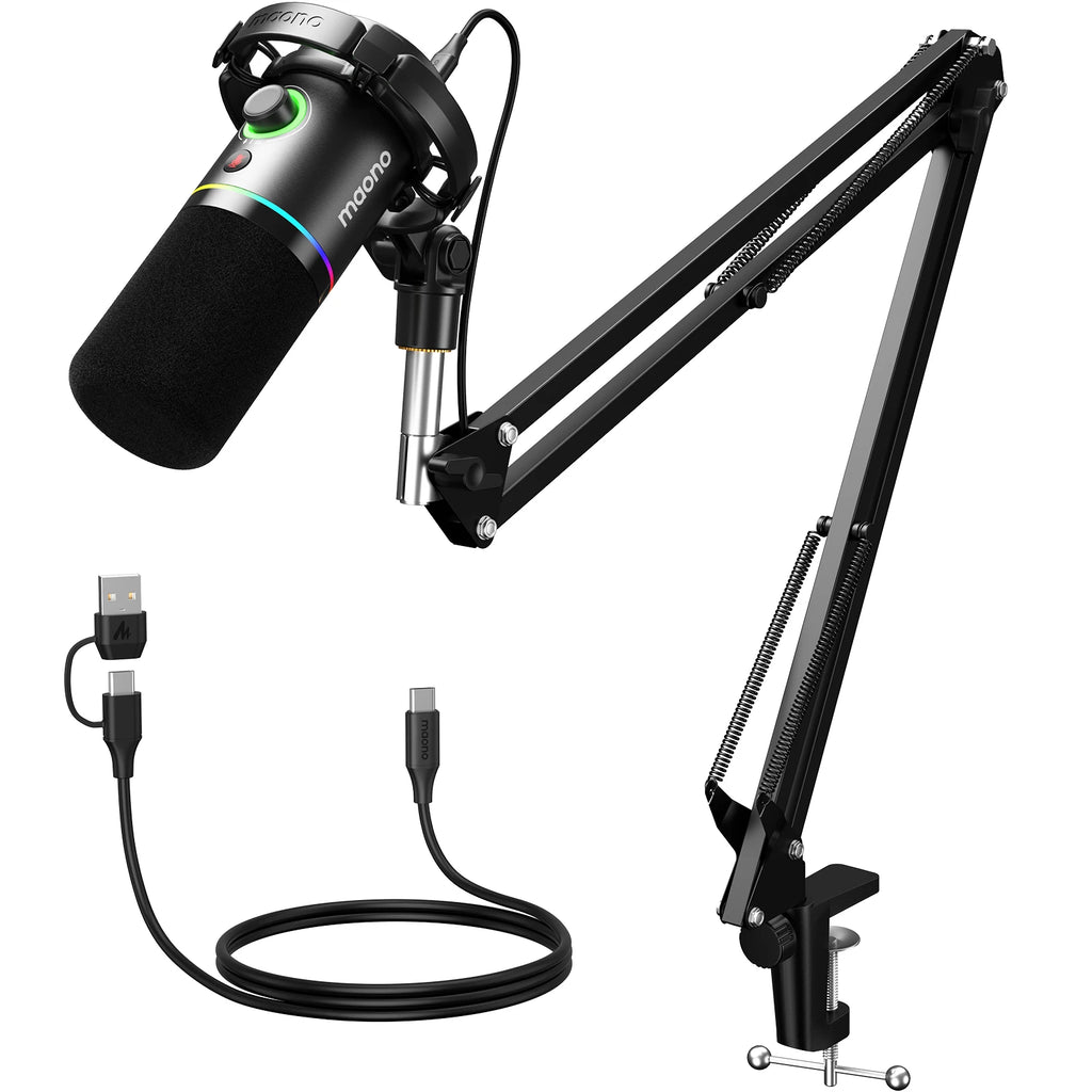 Maono PD200XS Micro Professionnel | XLR/USB, Gain, Podcast Pro