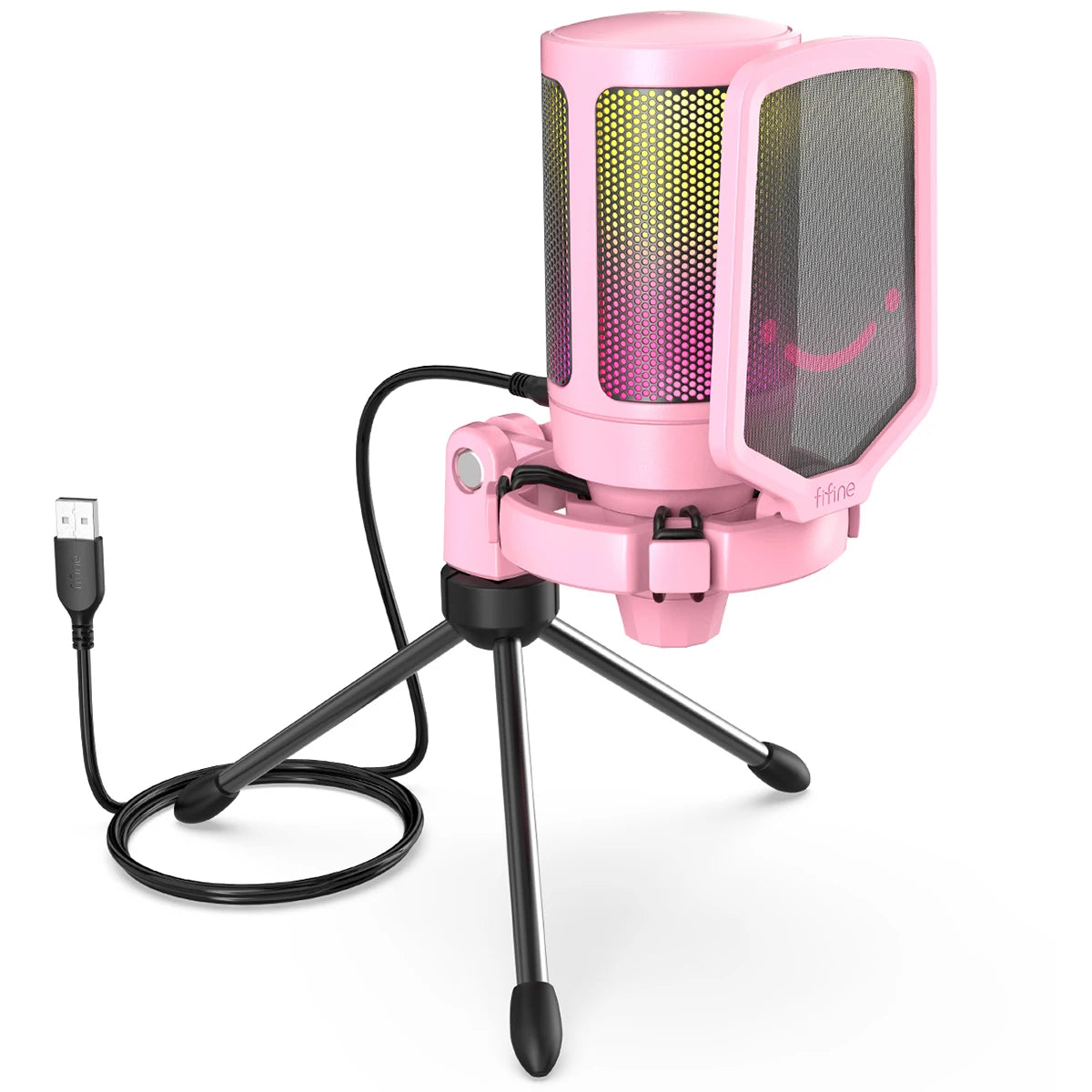FIFINE Micro Gaming Sur Pied | USB, PC/Mac