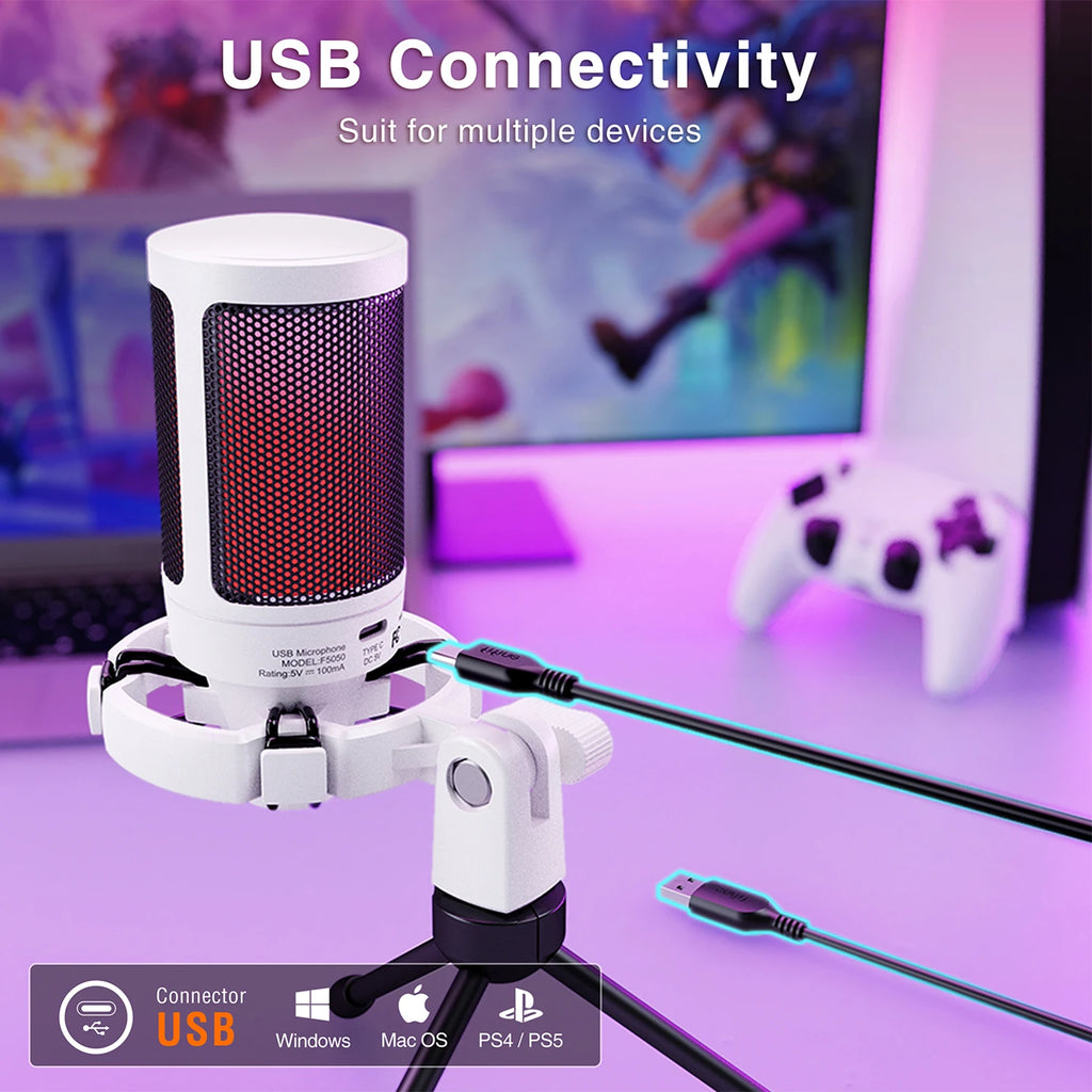 AmpliGame A2W Micro Gaming Sur Pied | Compatible PC/PS5, USB
