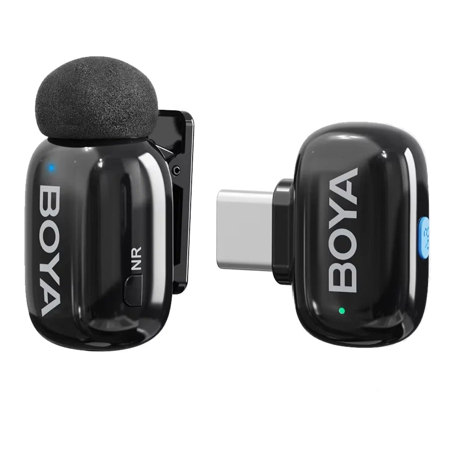 BOYA Micro Cravate Professionnel | iPhone 15/16, Réduction Bruit, sans fil