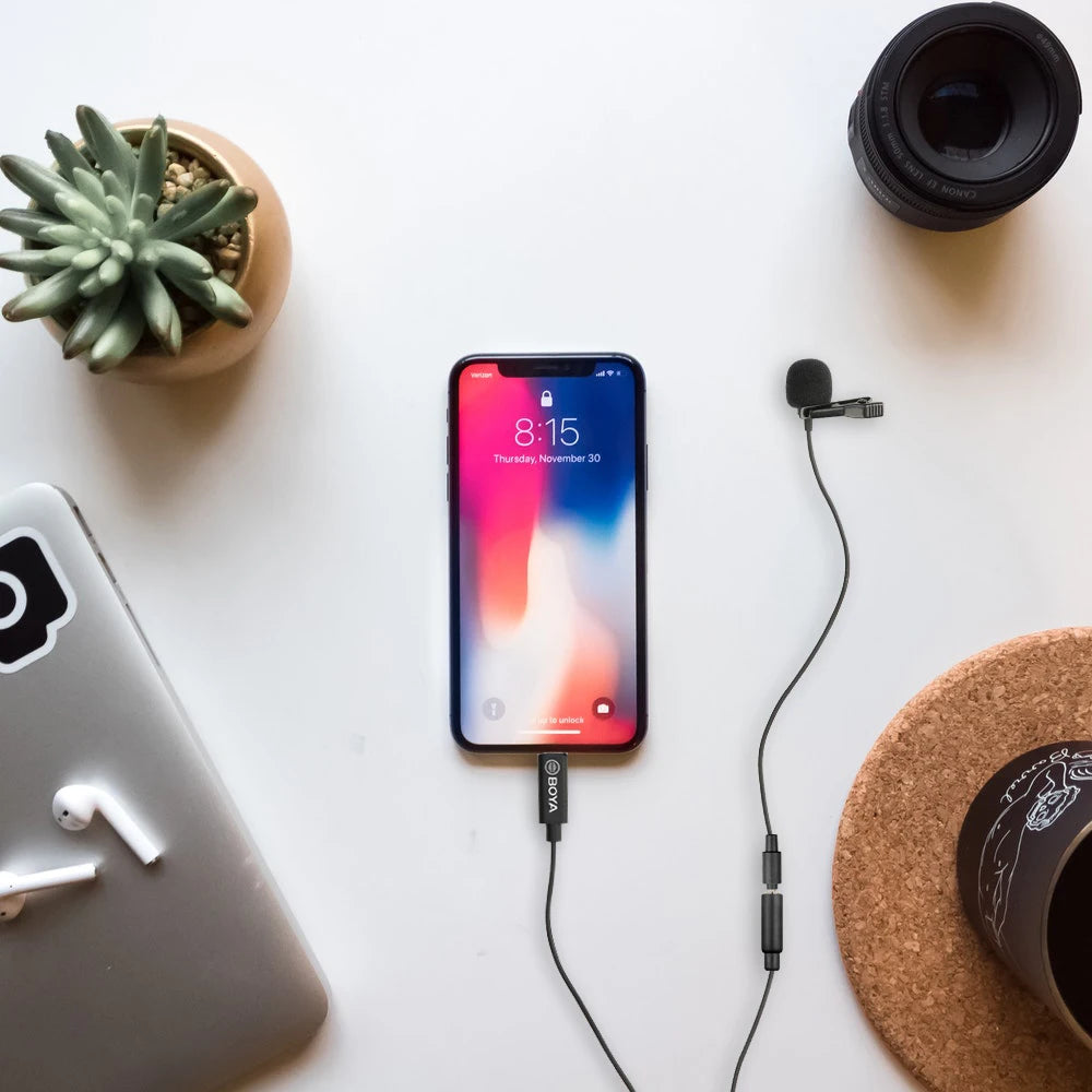 BOYA BY-M2 Micro Cravate Pour iPhone iPad | 6m Pro Pour YouTube Et Live