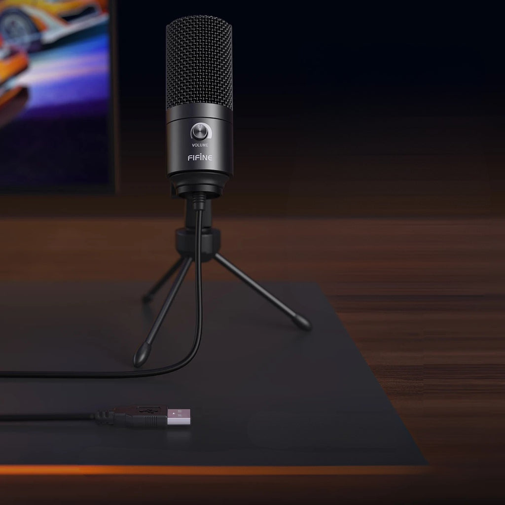 FIFINE K669 Microphone À Condensateur Avec Bouton De Gain | Enregistrement Studio Maison, Podcast, Voice-Over