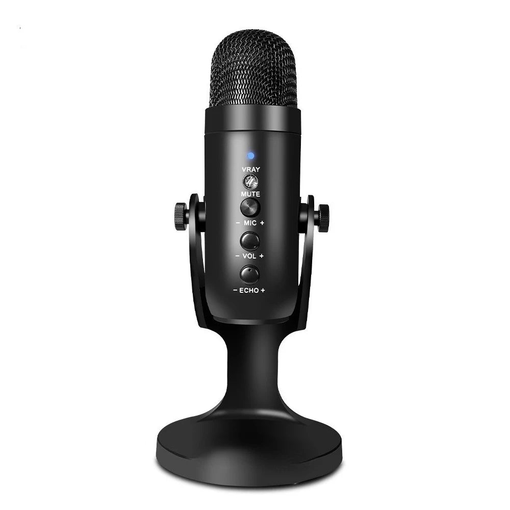 Micro ASMR G-MARK avec effet écho, monitoring en direct et installation sur table – idéal pour live ASMR