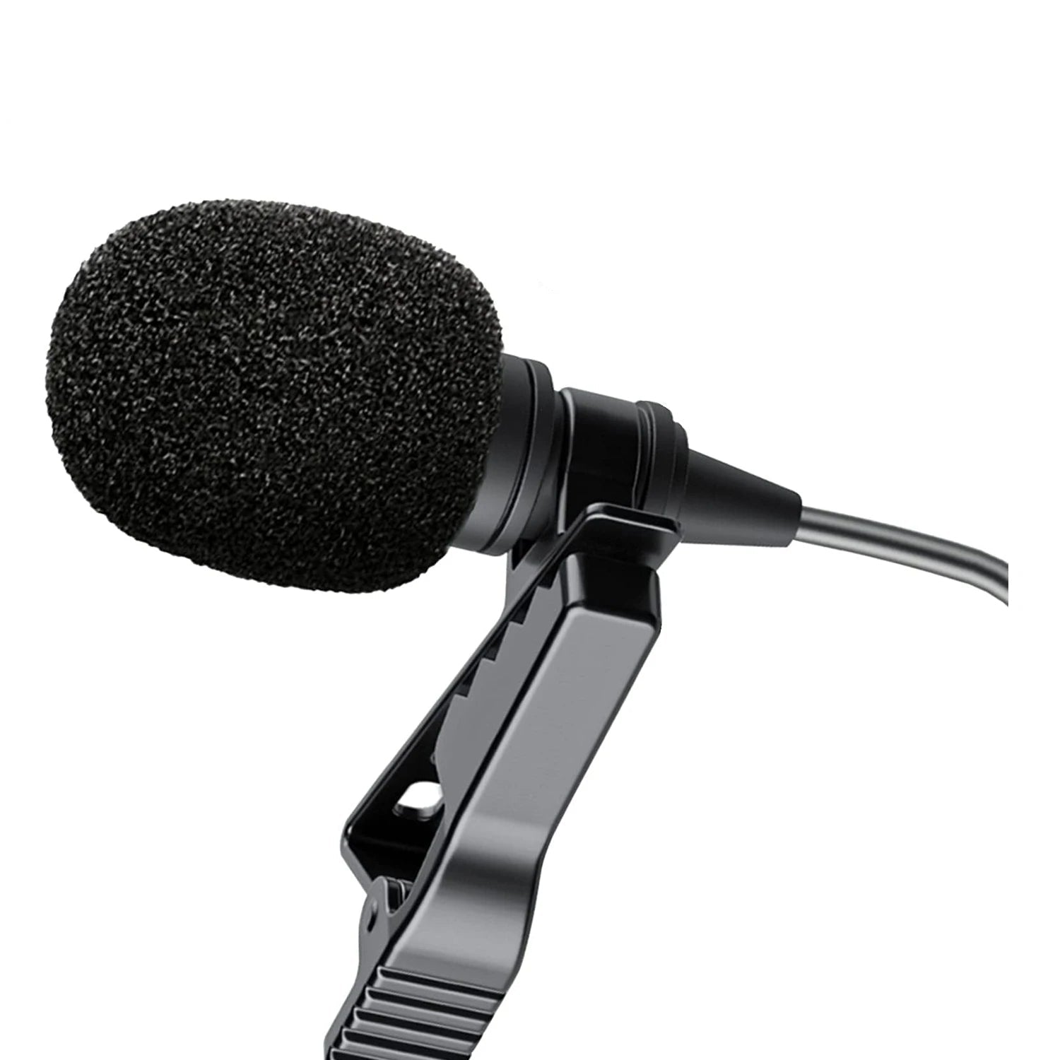 Image du micro cravate BOYA BY-M2 avec un câble de 6 mètres, conçu pour la création de vidéos YouTube, les interviews et les lives avec un iPhone ou un iPad.
