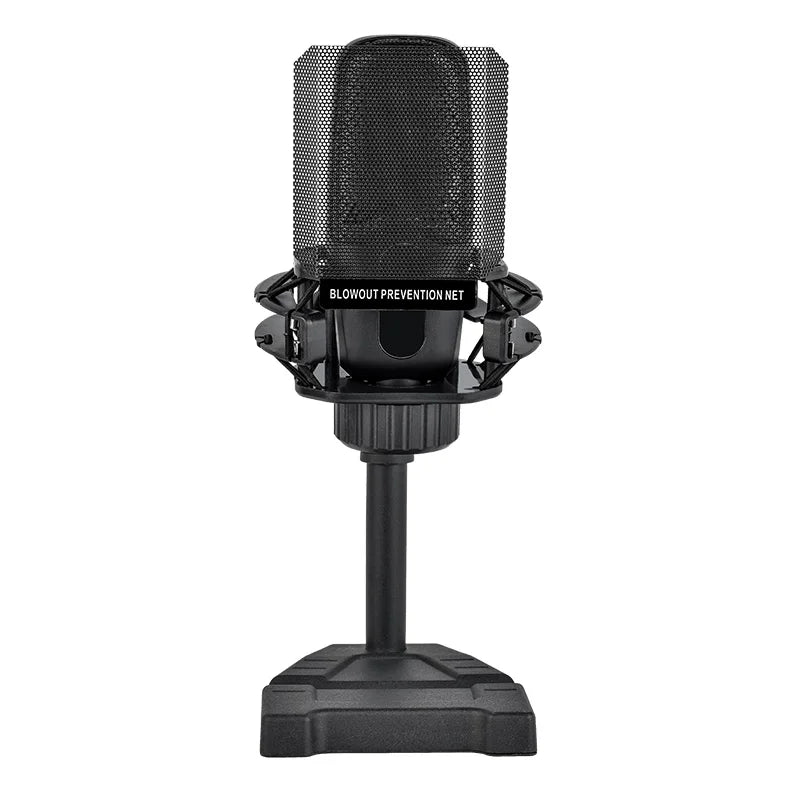 Micro statique professionnel LEEDOAR ZX85 pour chant, enregistrement studio, ASMR et gaming sur PC